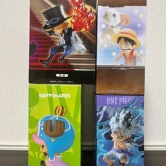 ワンピース　ワーコレ　サボ　ルフィ　ソフビ　チョッパーの画像