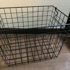 【0円】IKEA ニトリ　収納　ワイヤー　バスケット　ラタン　かご　5点セットの画像