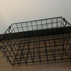 【0円】IKEA ニトリ　収納　ワイヤー　バスケット　ラタン　かご　5点セットの画像