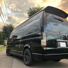 🔥車中泊・キャンプに最適🔥ハイエースグランドキャビン  4WD 10人乗り 自作ベットキット の画像
