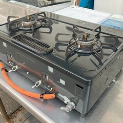 札幌◇パロマ /フラットトップ■ LPG ガス 56cm幅■ 水無し テーブル コンロ PA-S71B-R 右強火力の画像