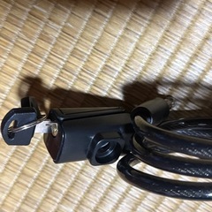 自転車　ワイヤーロック（80cm、鍵式）の画像