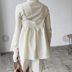 ［8/23］40%OFF　ふくれジャガードぺプラムキャミソールの画像