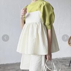 ［8/23］40%OFF　ふくれジャガードぺプラムキャミソールの画像
