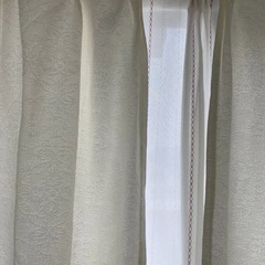 カーテン2枚&カーテンフックセットの画像