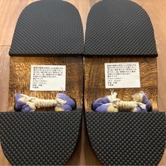 浴衣の下駄　レディースの画像