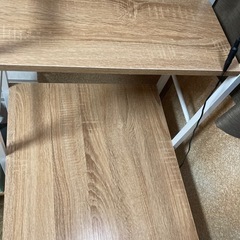机　パソコンディスク　勉強机　事務ディスク　幅120cm 棚付き　ライト椅子付の画像