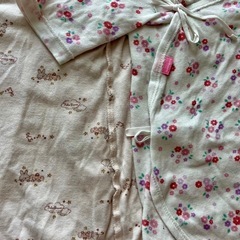女の子 かわいい柄の肌着🌸🐰💗 50~70センチ 9点セット 長袖 秋冬服の画像