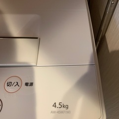 まだまだ現役の洗濯機(TOSHIBA)4.5kg AW-45M7の画像