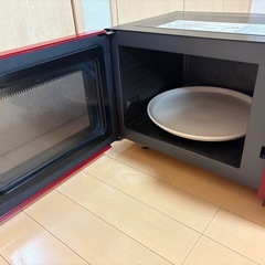 山善 MOR-Y165-R(レッド) オーブンレンジの画像