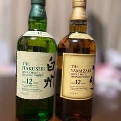 【超人気】サントリーウイスキー 白州12年・山崎12年 セットの画像