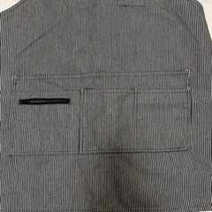 デニム地エプロンの画像