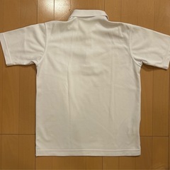 白半袖ポロシャツ 160cmの画像