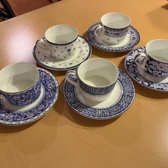 NARUMIコーヒーカップとソーサーセット 5客の画像