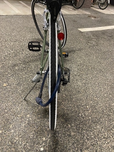 福岡/新品/訳あり】RENAULT クロスバイク オリーブグリーン