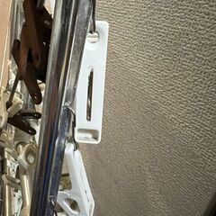 【0円】アルミ角型　ピンチハンガー　折りたたみ　伸縮性・物干し竿付きの画像