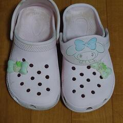 子供用クロックス １７cm マイメロの画像