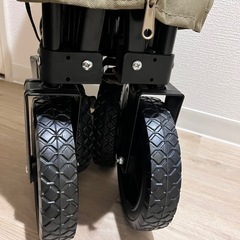 【新品・未使用】DoD：フォールディングキャリーワゴンウォッシャブル　カーキの画像