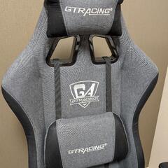 【美品】GTRACING ゲーミングチェア グレーの画像