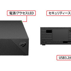 【新品】外付けHDD 8TB（バッファロー HD-SGDA8U3-B）Seagate Basicの画像