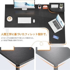 ODK ゲーミングデスク L字 パソコンデスクの画像