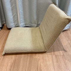 無印良品　座椅子 ブラウン（カバー付き）の画像