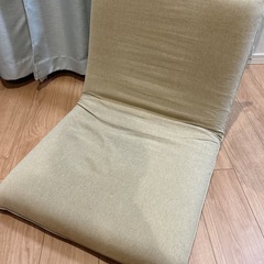 無印良品　座椅子 ブラウン（カバー付き）の画像