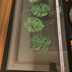 モンステラの葉アートパネル／インテリア壁掛けの画像