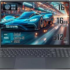 ノートパソコン PC 16インチ 大画面 Office2019＆Win11搭載の画像