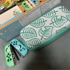 最終値下げ‼️Nintendo Switch あつ森デザイン 本体 ➕ジョイコン＆ケースの画像