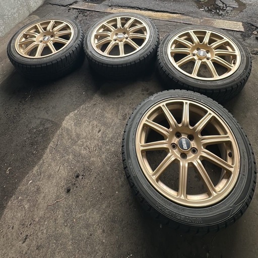 インプレッサGDB純正OPのBBSホイール