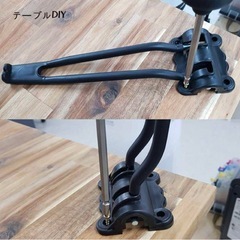 【新品】4本セット 折りたたみ テーブル アイアンレッグ 26cm DIYの画像