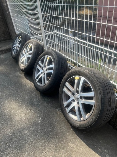 VW純正ホイール16インチ+ブリヂストン　レグノ205/55R16 91V 4本