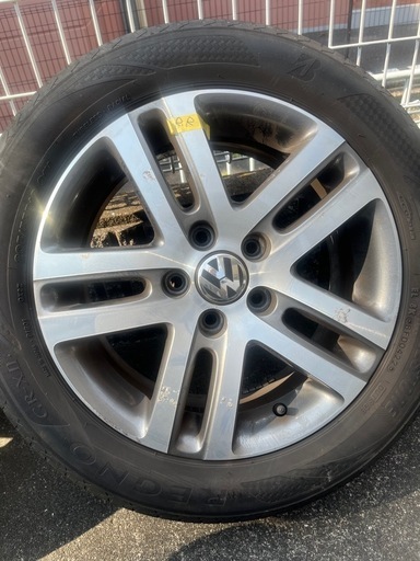 VW純正ホイール16インチ+ブリヂストン　レグノ205/55R16 91V 4本