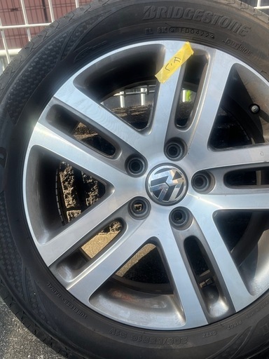 VW純正ホイール16インチ+ブリヂストン　レグノ205/55R16 91V 4本