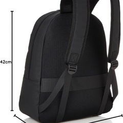 【新品】通勤リュック リュックサック　バッグ　通勤　ブラック テープデザインの画像
