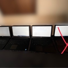 ノートパソコン 格安 3台セット DELL Windows10の画像