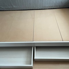 ニトリ　セミダブルベッド　引き出し付きの画像