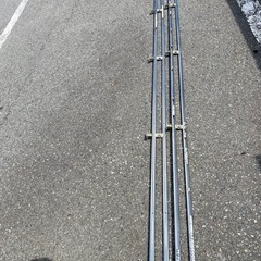 ステンレスカーテンレール 3本セットの画像