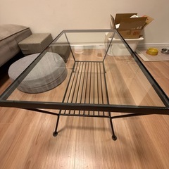 ガラステーブル　中古の画像