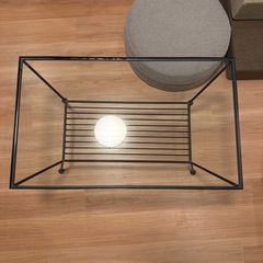 ガラステーブル　中古の画像