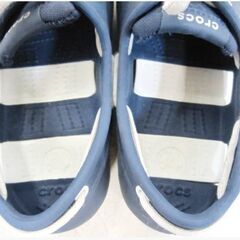 クロックス　ビーチライン ボート シュー レース　21.5㎝　ｊ3　Crocs15914　キッズサンダル　デッキシューズ　Beach Line Lace Boat Shoeの画像