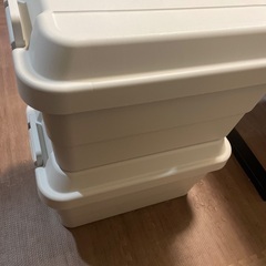 【お譲り先決定】無印　頑丈収納ボックス　大小4個セットの画像