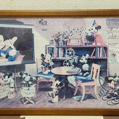 ディズニー ミッキーマウスのジグソーパズル額入りの画像