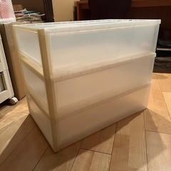 無印良品　衣装ケース3個セットの画像