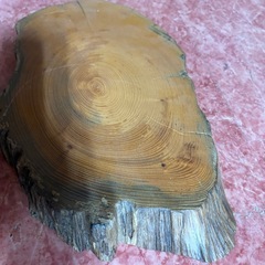 GYP0724 飾り台 天然木　輪切り　花台　壷台　香炉台　木材　木製　2枚の画像