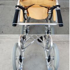 ゆうあい車椅子　1903BA00920　動作良好　オーダーメイド製作　介護用品　介助　福祉用具　車いすの画像