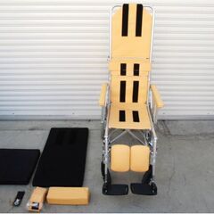 ゆうあい車椅子　1903BA00920　動作良好　オーダーメイド製作　介護用品　介助　福祉用具　車いすの画像