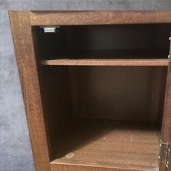 カリモク家具 電話台 花台 大理石風の画像