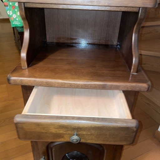 カリモク家具　電話台　花台　大理石風 カリモク家具 電話台 花台 大理石風 (脇田颯人) 富水の収納家具